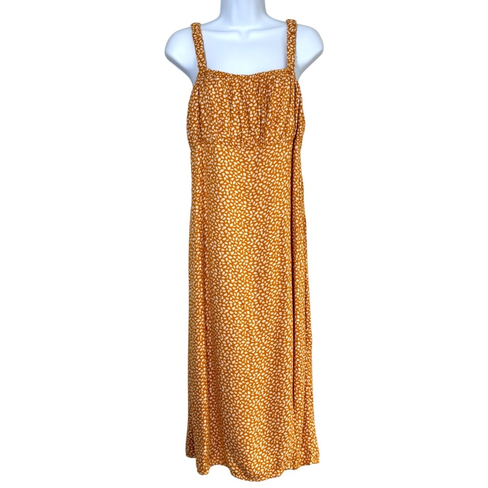 Abercrombie & Fitch Orange Midi Dress